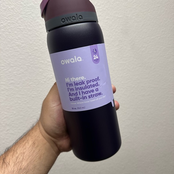 Owala Freesip Stainless Steel 32oz Water Bottle Whole Foods Exclusive Navy Berry - Picture 2 of 8